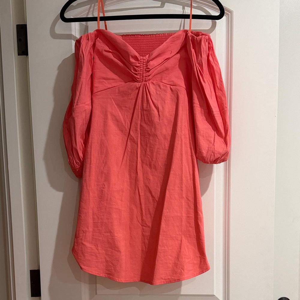 A.L.C. Coral Off-Shoulder Blouse